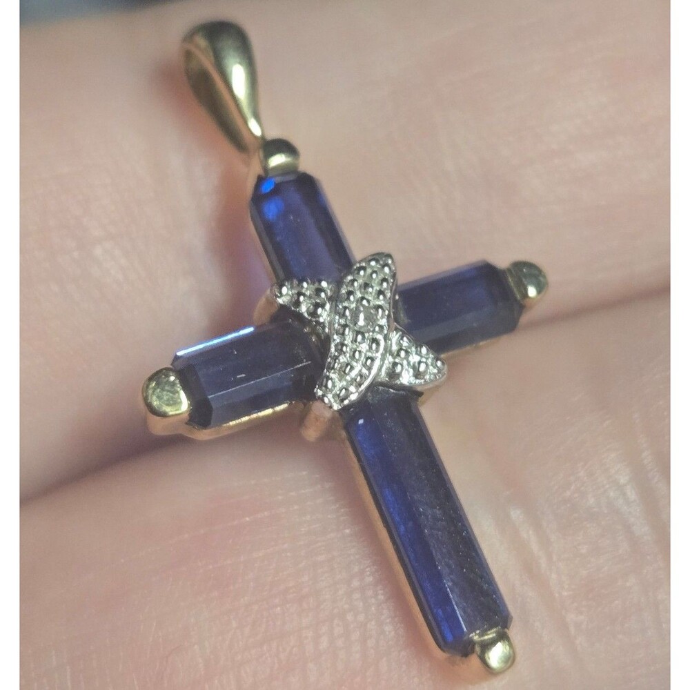 Yellow 10K Gold Cross